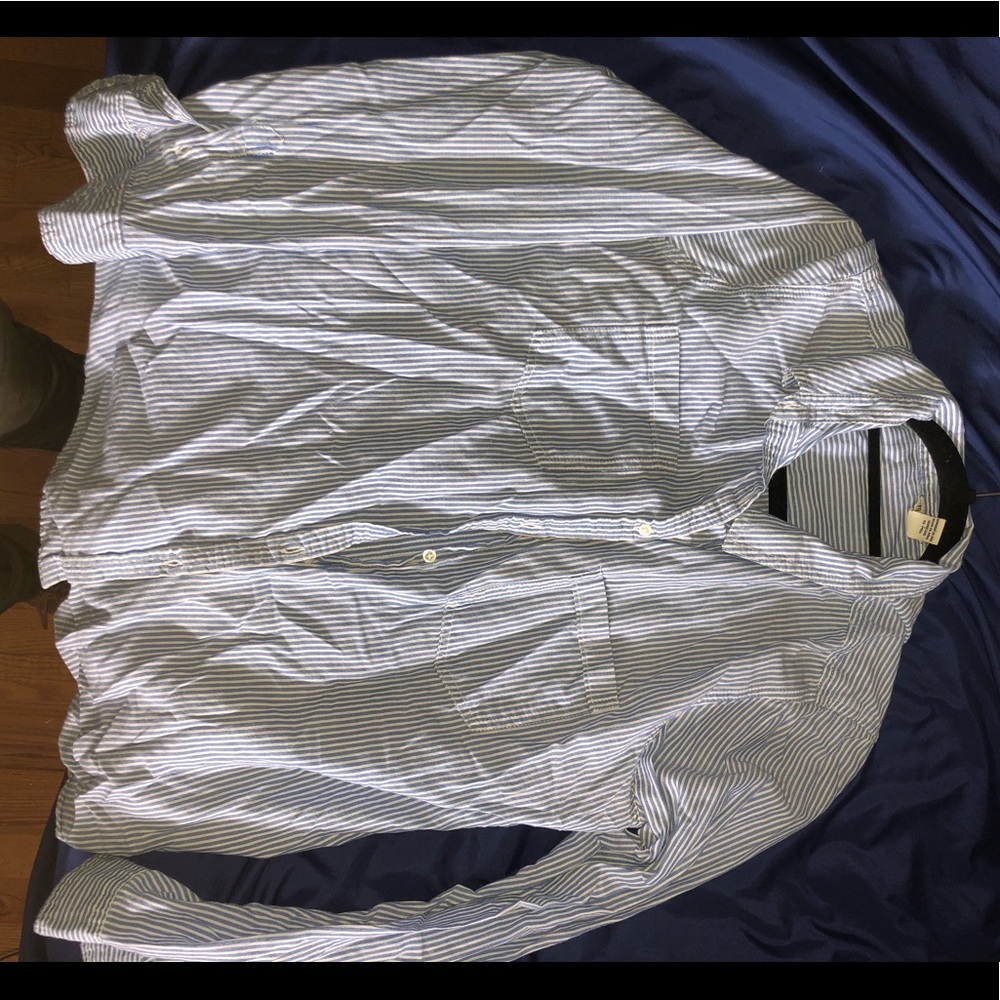 Button Down Striped comfy long sleeve shirt